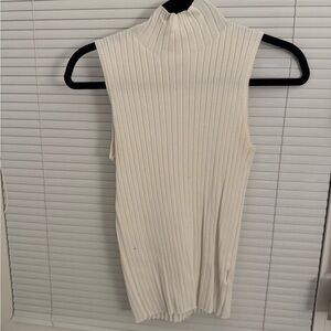 525 America Cream Ribbed Tank Top